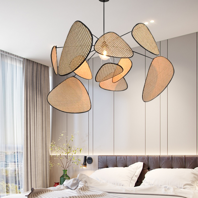 Lustre Bohemian Soho - Em Metal & Rattan