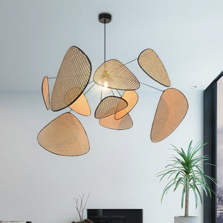 Lustre Bohemian Soho - Em Metal & Rattan
