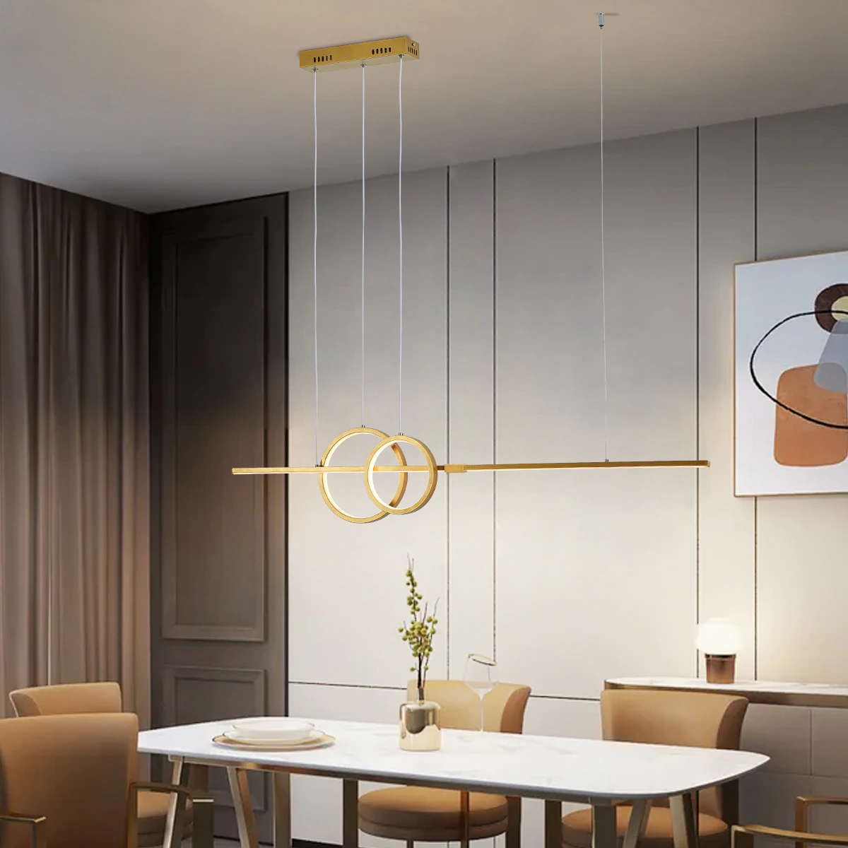 Lustre em led dimerizável Urban - design moderno