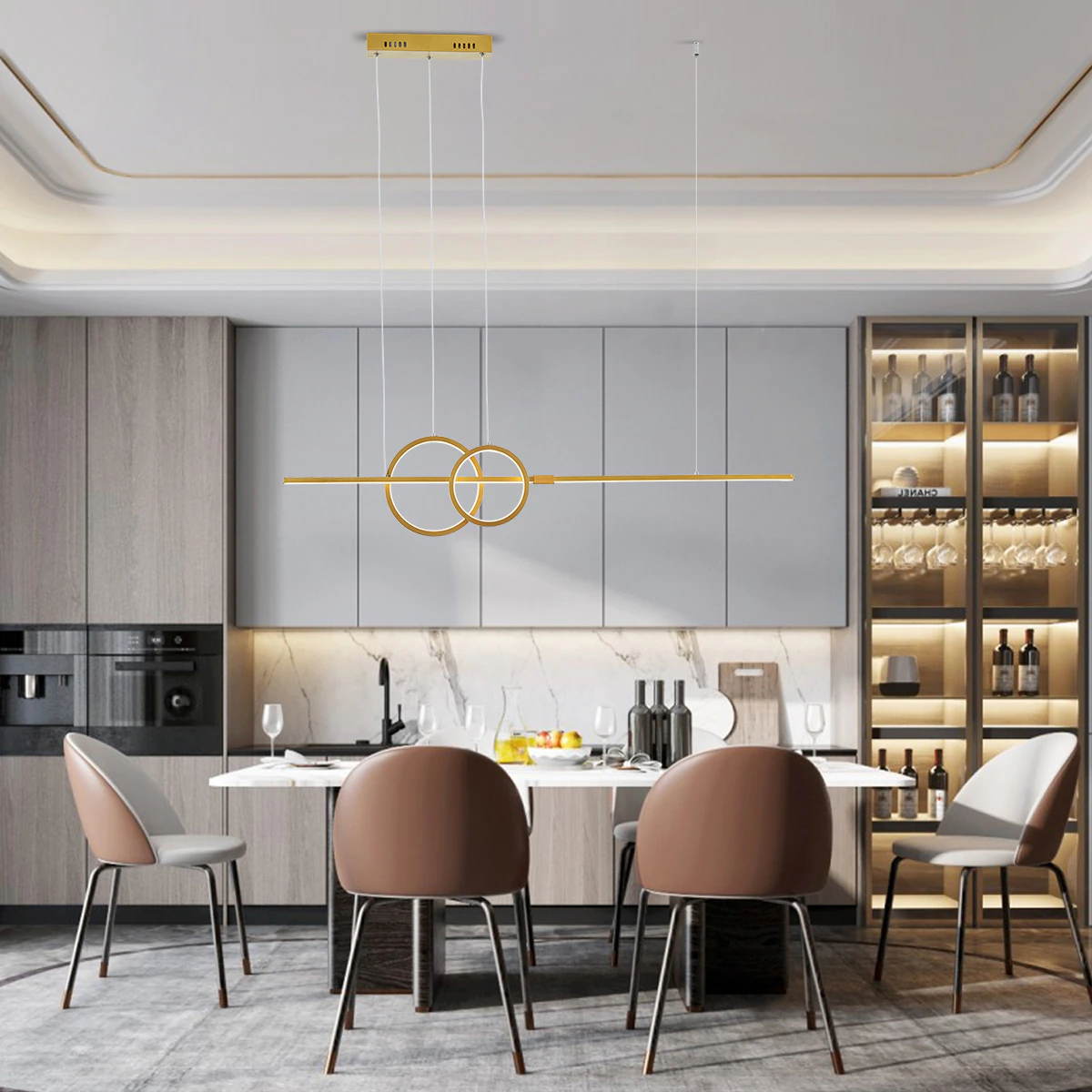 Lustre em led dimerizável Urban - design moderno