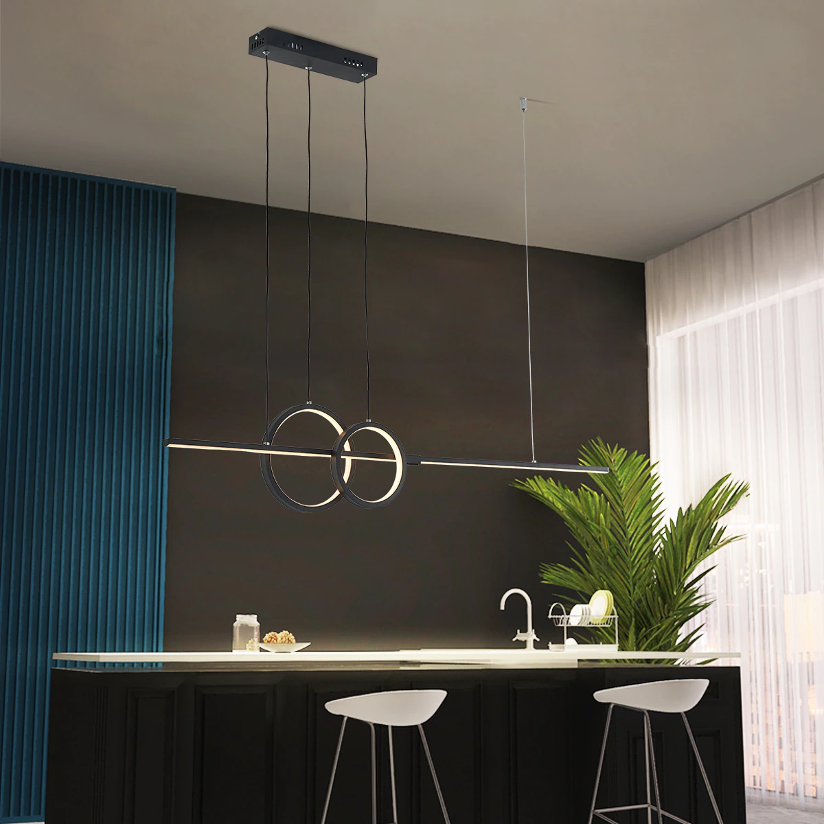 Lustre em led dimerizável Urban - design moderno