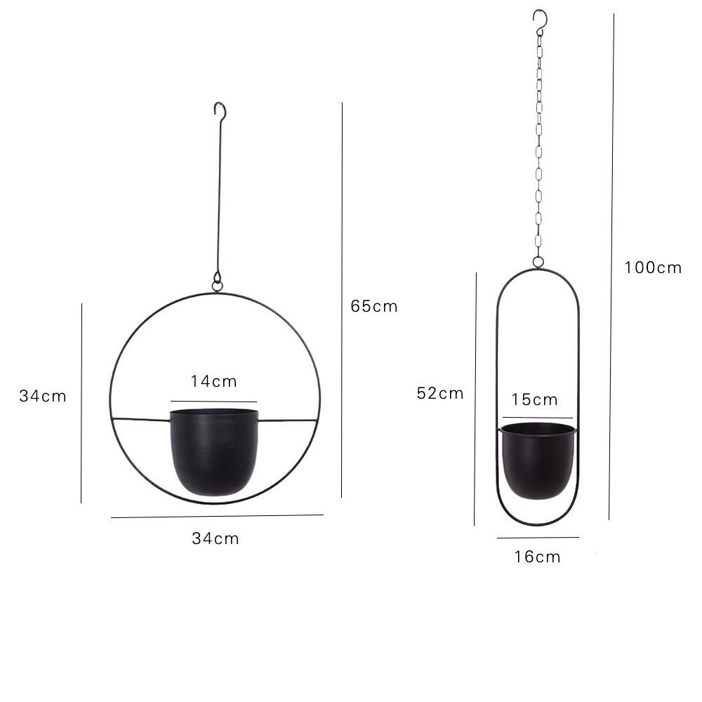 Vasos suspensos Urban Jungle - Em Metal