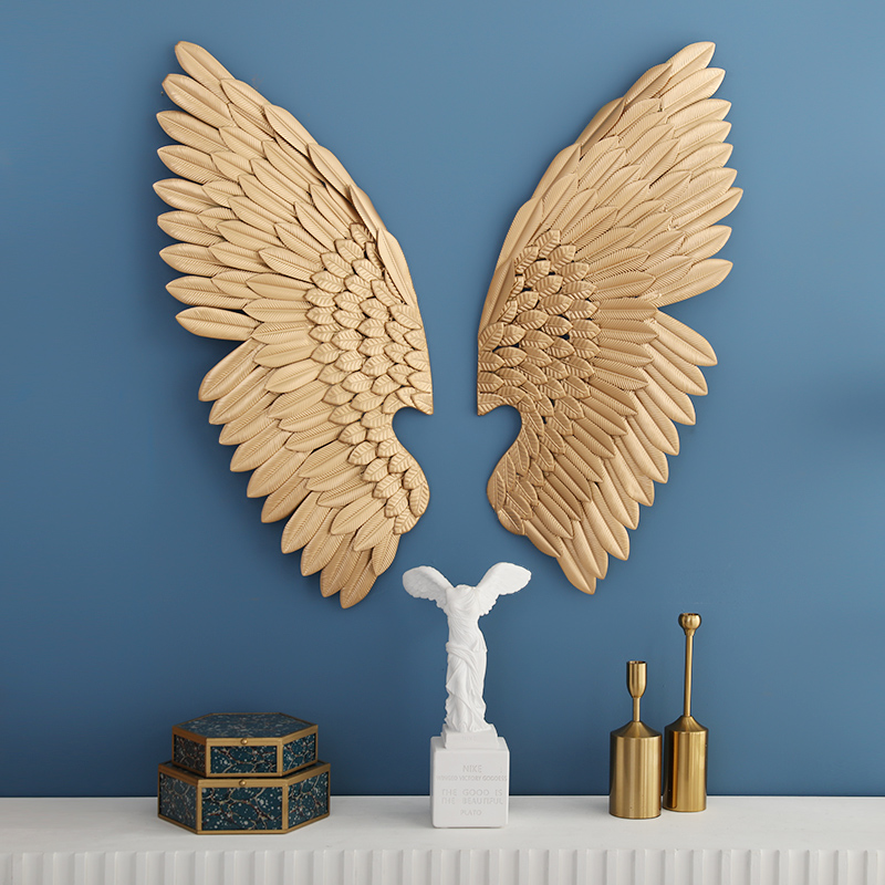 Escultura de parede Wings - 100cmx40cm em metal