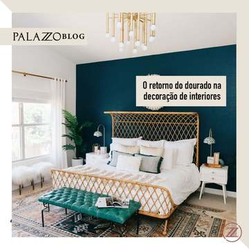 O RETORNO DO DOURADO NA DECORAÇÃO DE INTERIORES