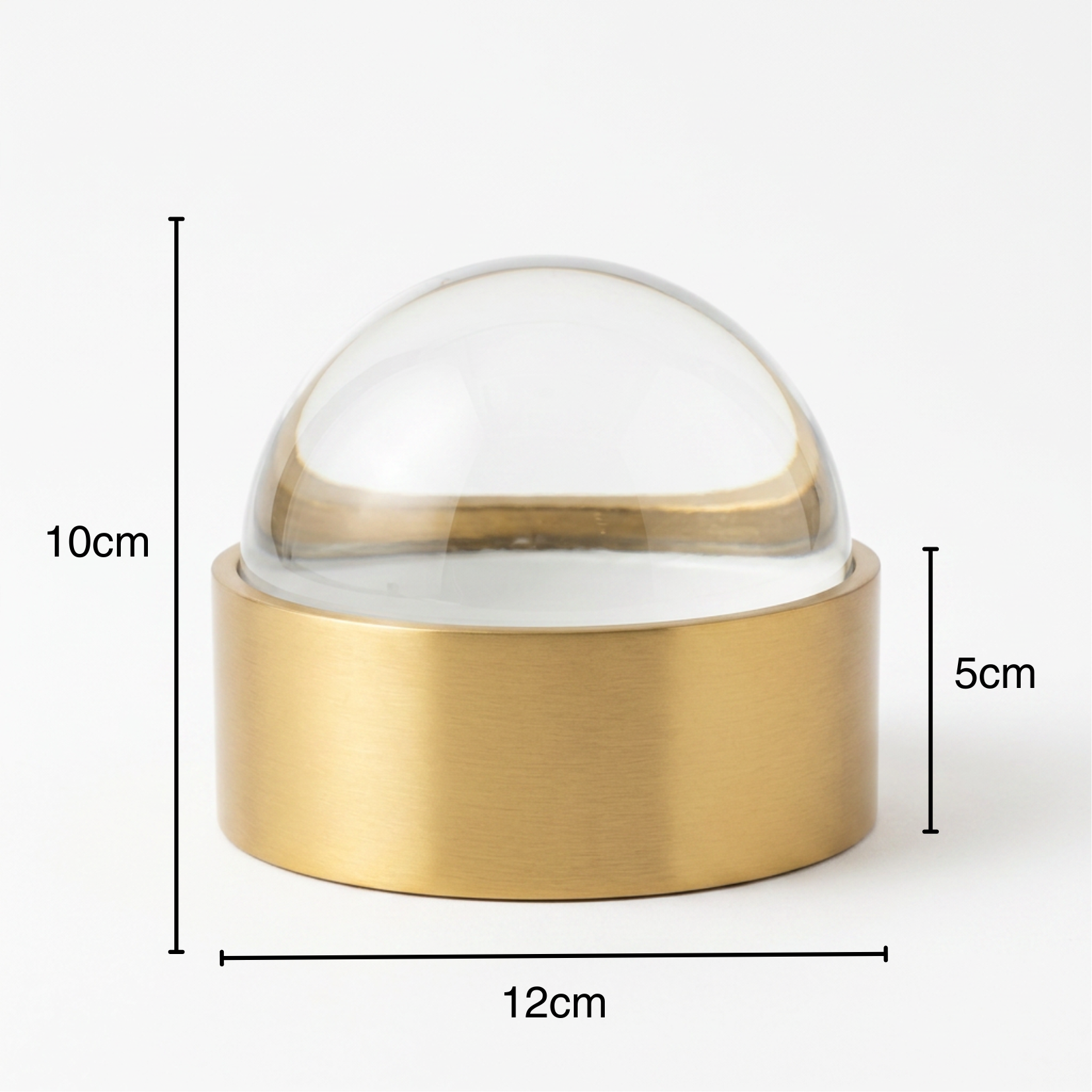 Caixa em metal com Esfera Cristal
