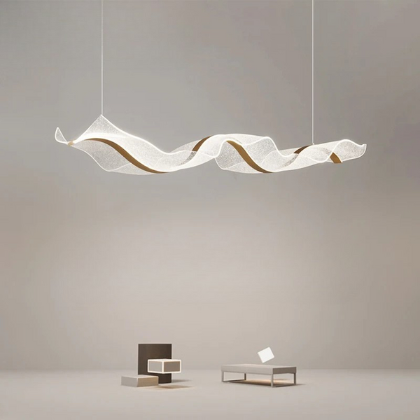 Lustre em led acrílico Wave - 03 Tamanhos