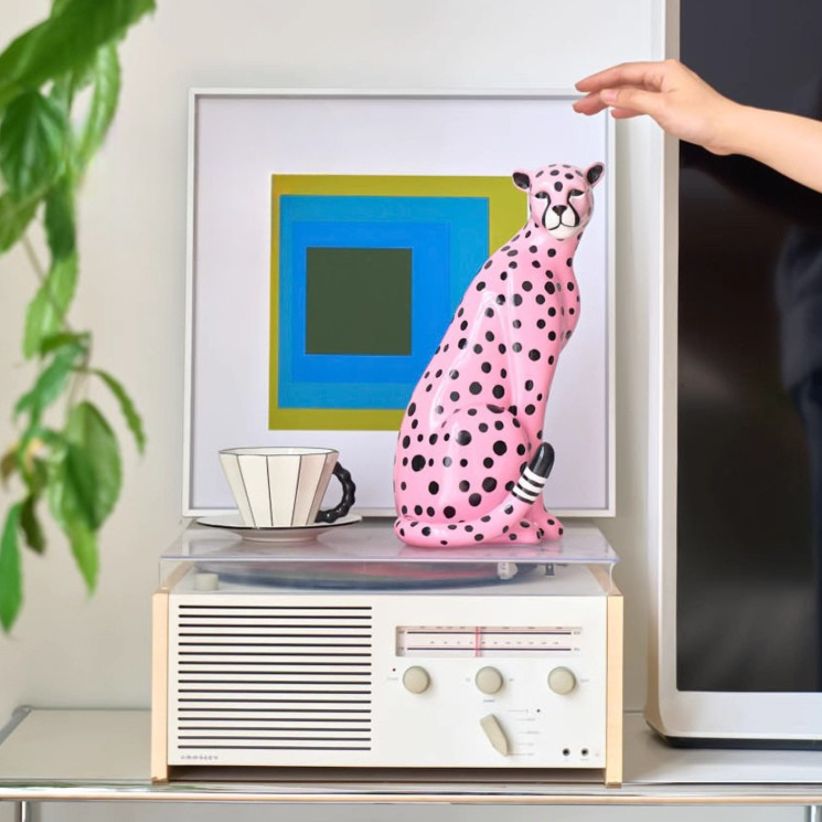 Escultura Pink Pantera - 38cmx22cm