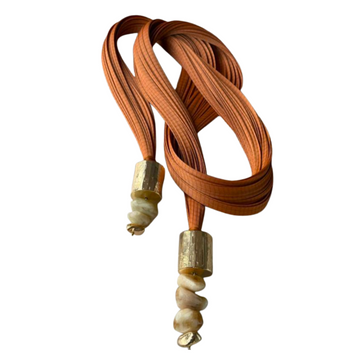 Escultura de parede/mesa - fibra + pedra