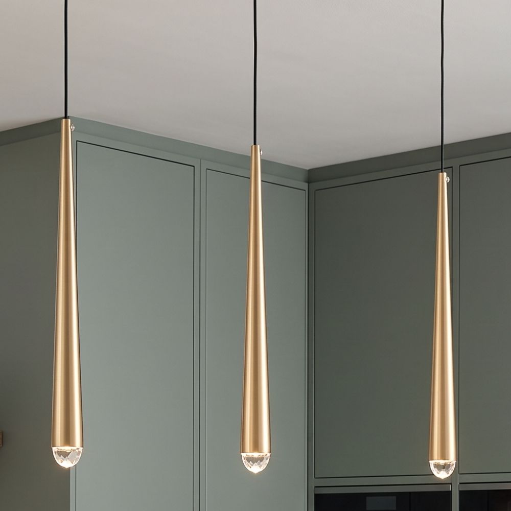 Pendentes com ponteira em Crystal - moderno e sofisticado