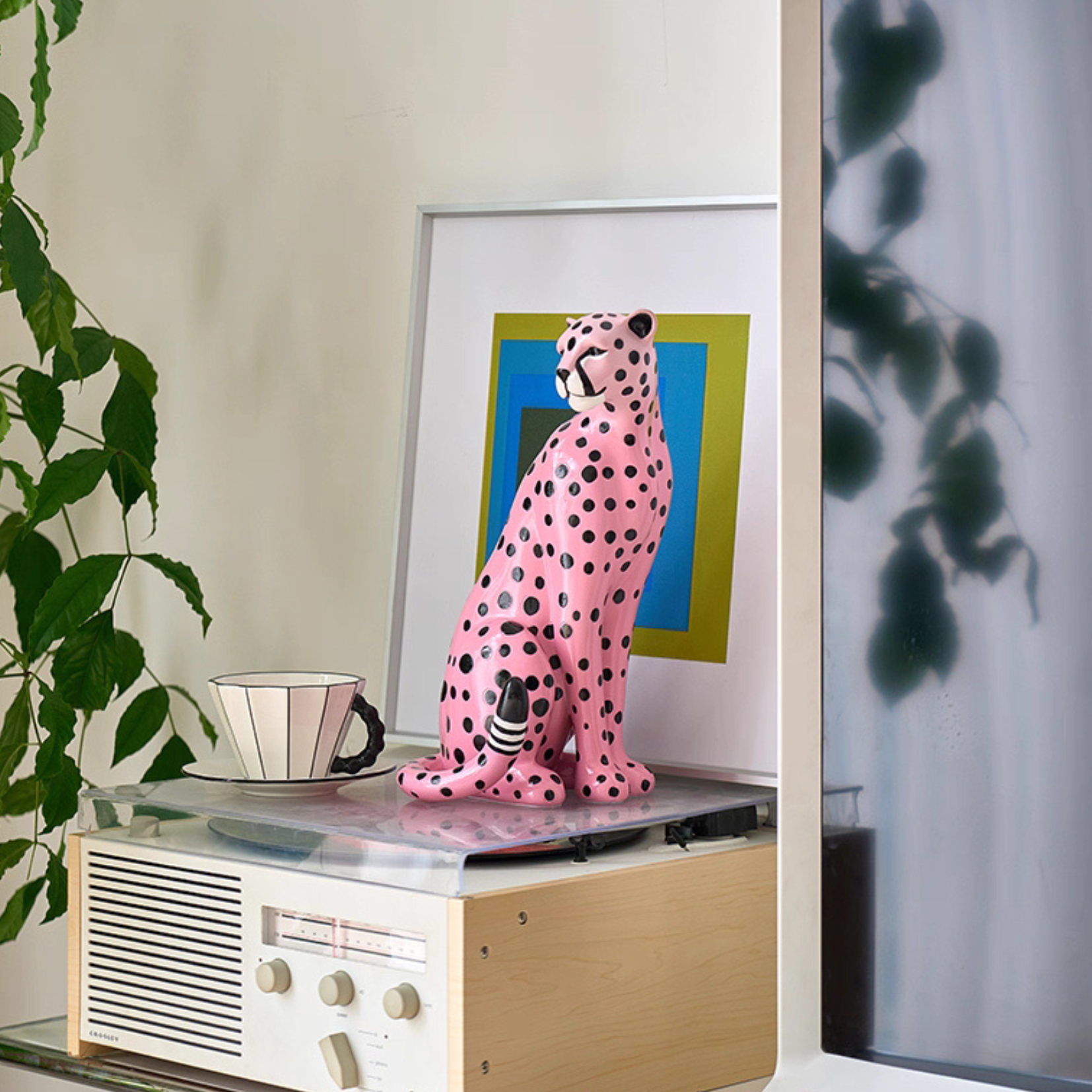 Escultura Pink Pantera - 38cmx22cm