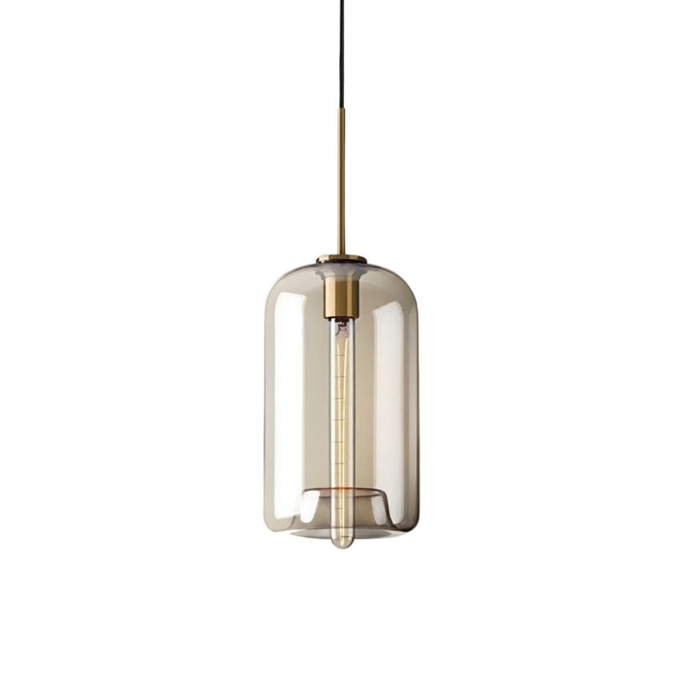 Pendentes Requinte - vidro ambar