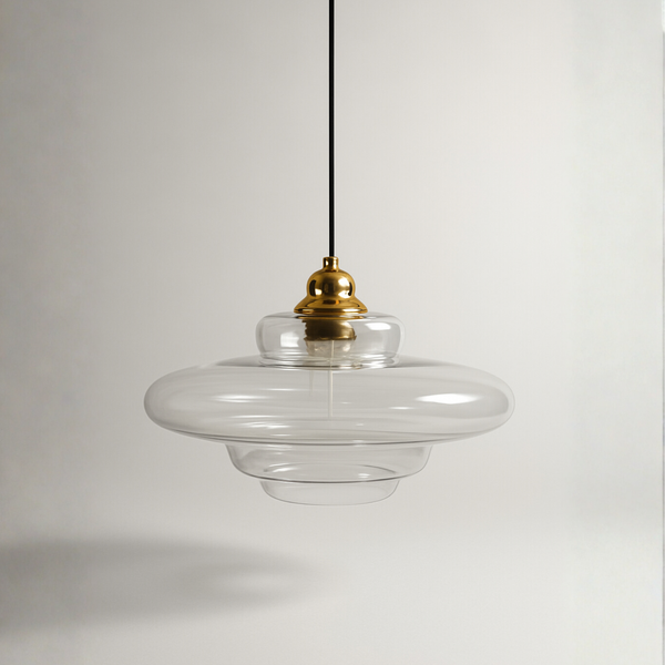 Pendente Sopro vidro transparente - 03 modelos