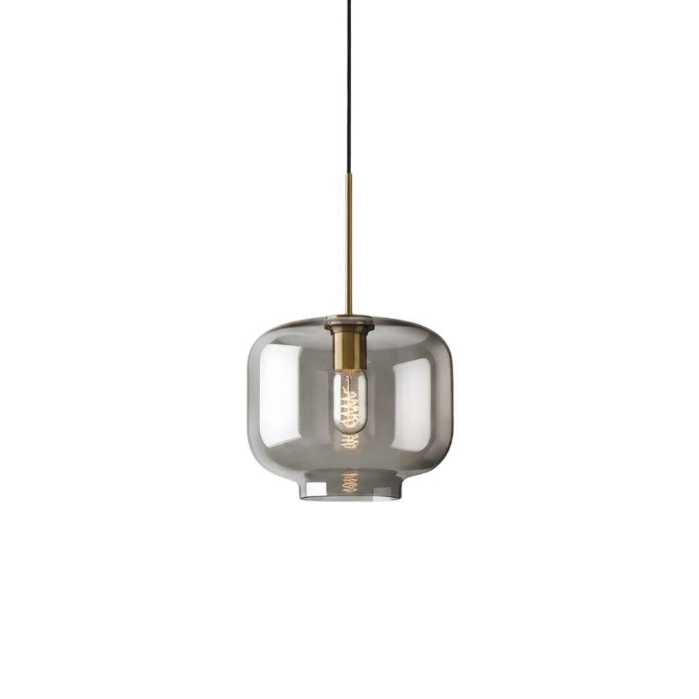 Pendentes Requinte - vidro ambar