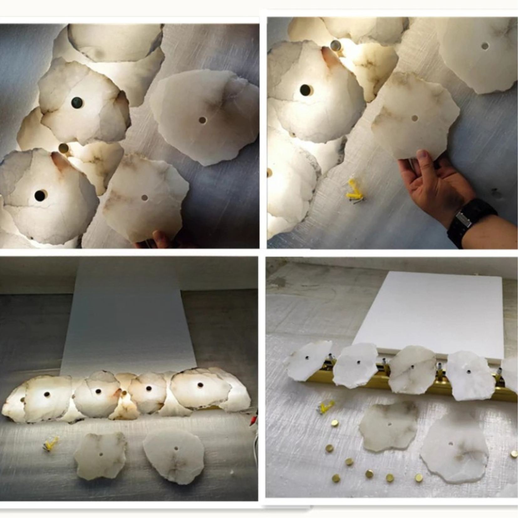 Arandela Pedras Naturais - 06 modelos