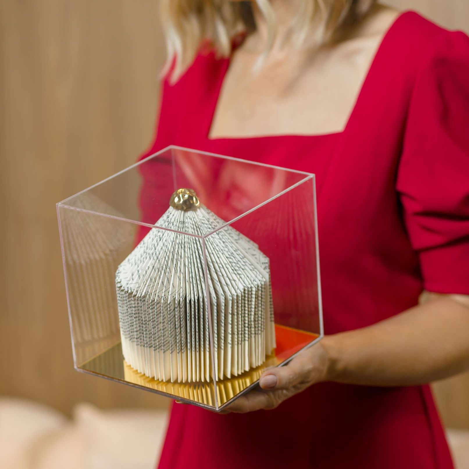 Escultura Contemporânea na Caixa de acrílico