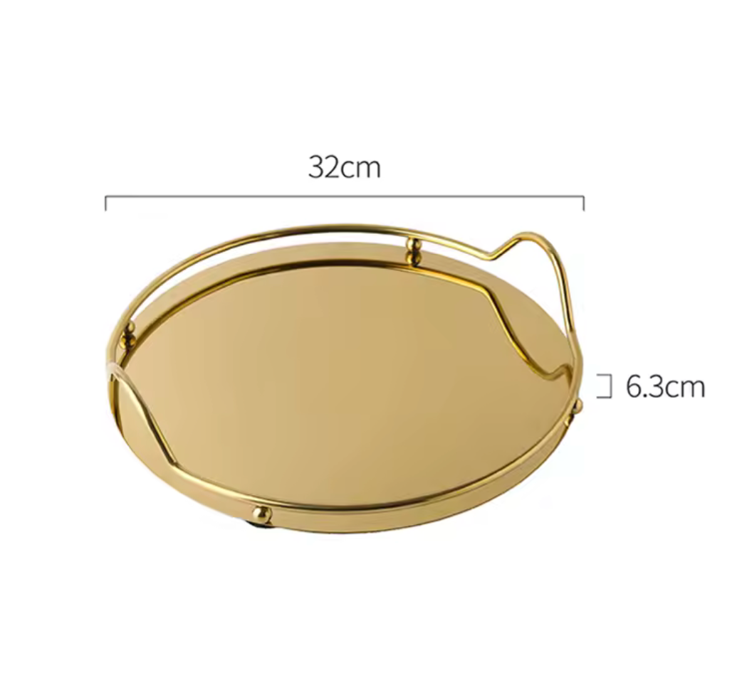 Bandeja espelhada Tray - 03 Cores
