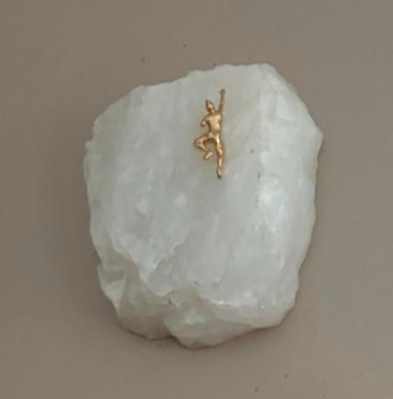 Quartzo branco com escalador