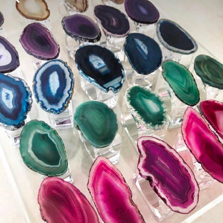 Porta guardanapo em pedra natural - 6unidades