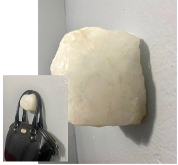 Pendurador de quartzo branco