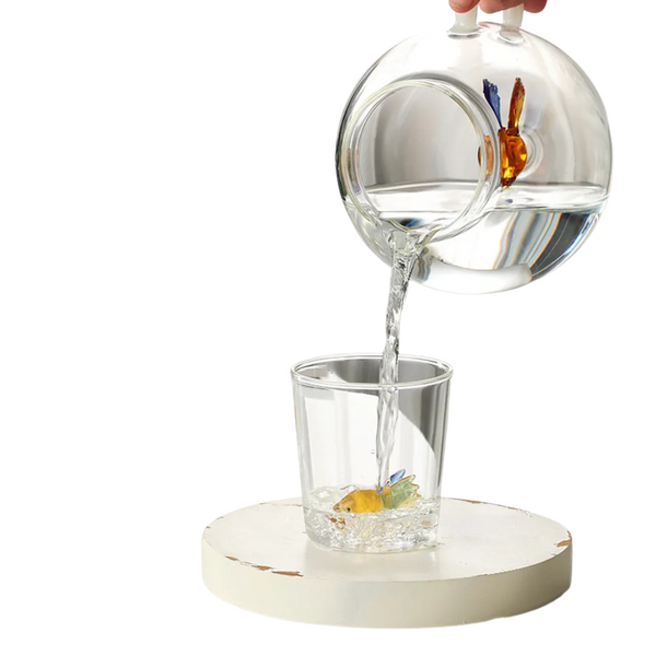 Jarra + Copos Fish - Jogo 3pcs