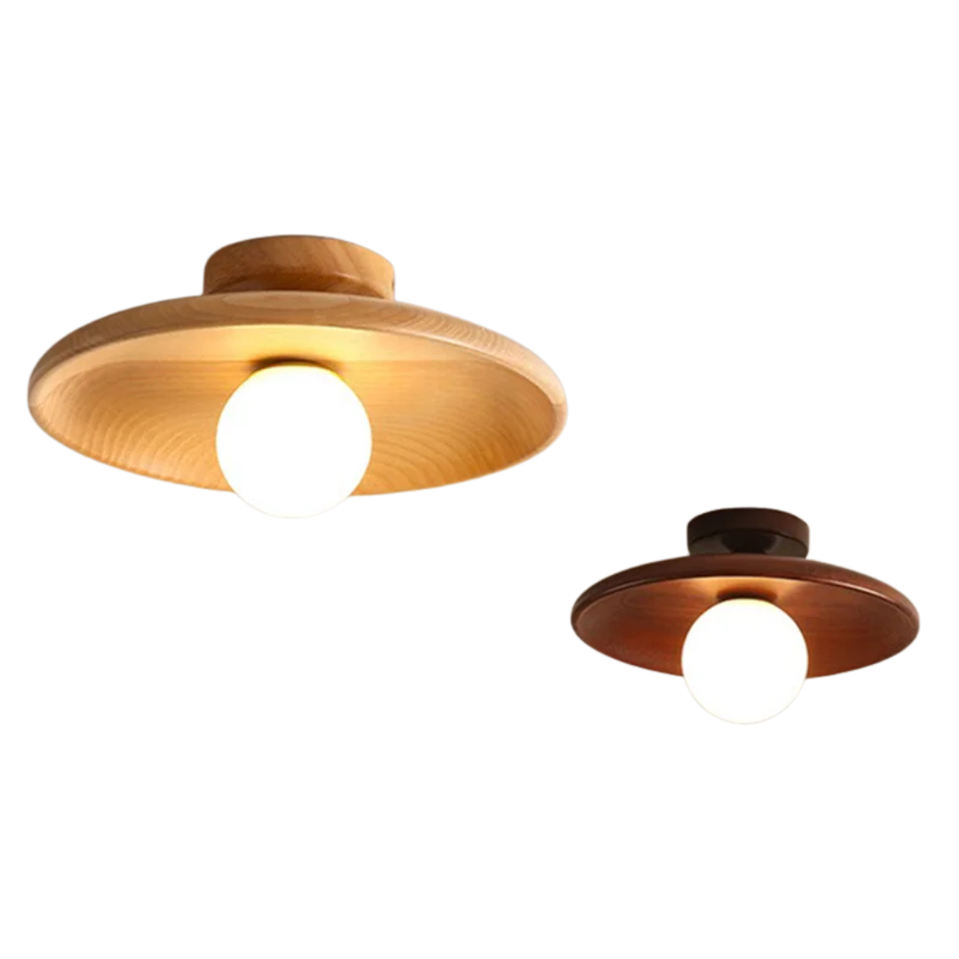 Luminárias de teto amadeirada - 02 Tamanhos