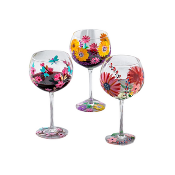 Taças pintadas a mão Tropikalia - 560ml