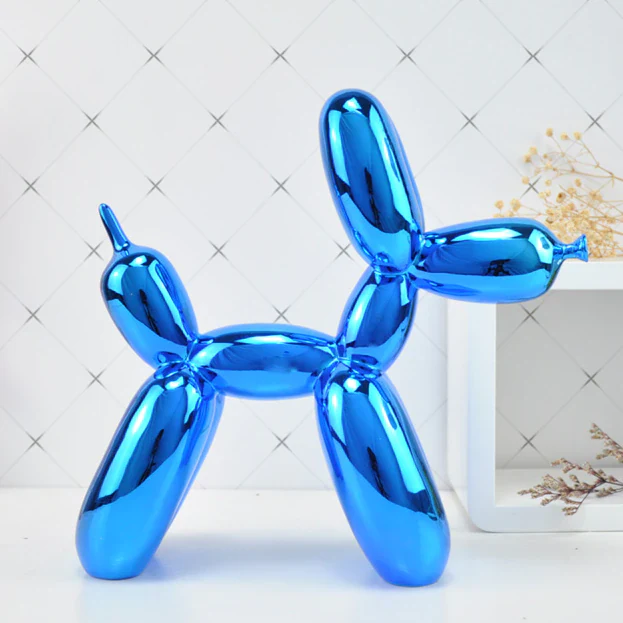 Escultura em resina galvanizada Puppy - Pop Design