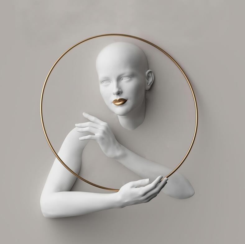 Telas Humanity - impressão 3D em canvas a prova d"agua