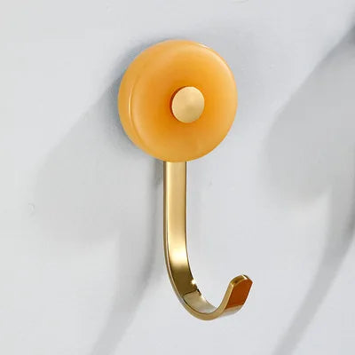 Pendurador Gancho - mármore & metal