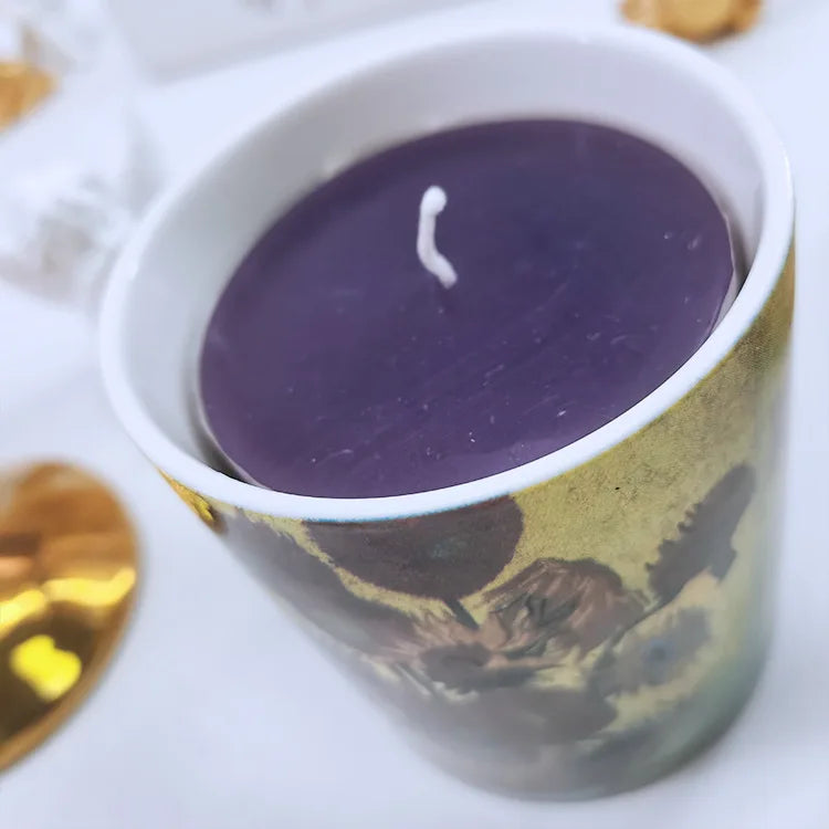 Porta Velas/Objetos Van Gogh - em porcelana