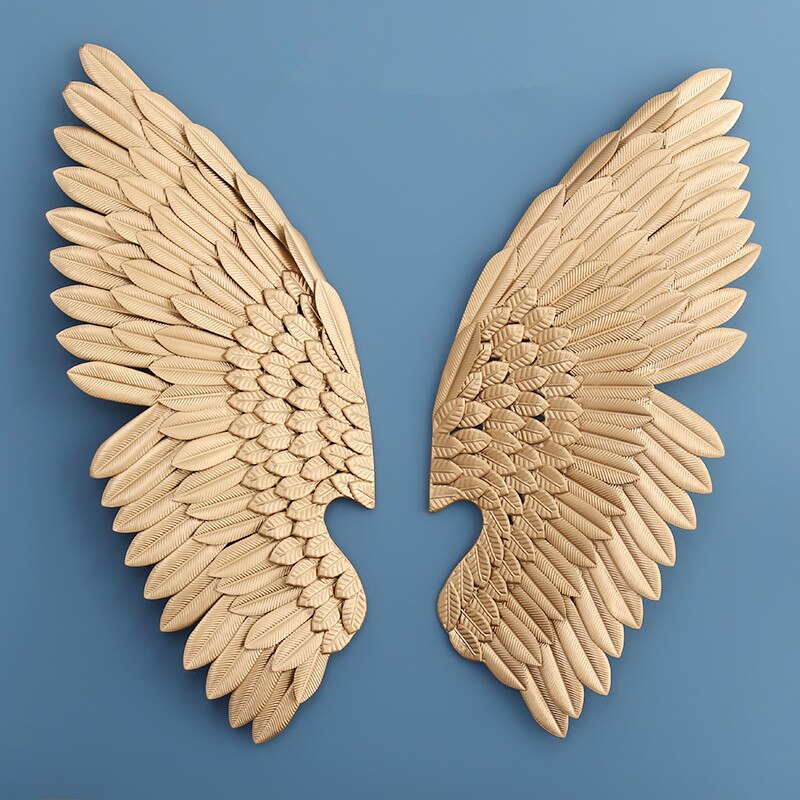 Escultura de parede Wings - em metal
