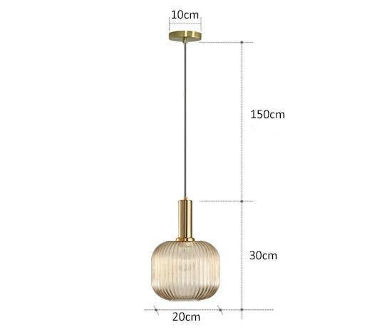 Pendentes Retro Eleganza - Ambar