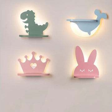 Prateleiras Cartoon com iluminação em led