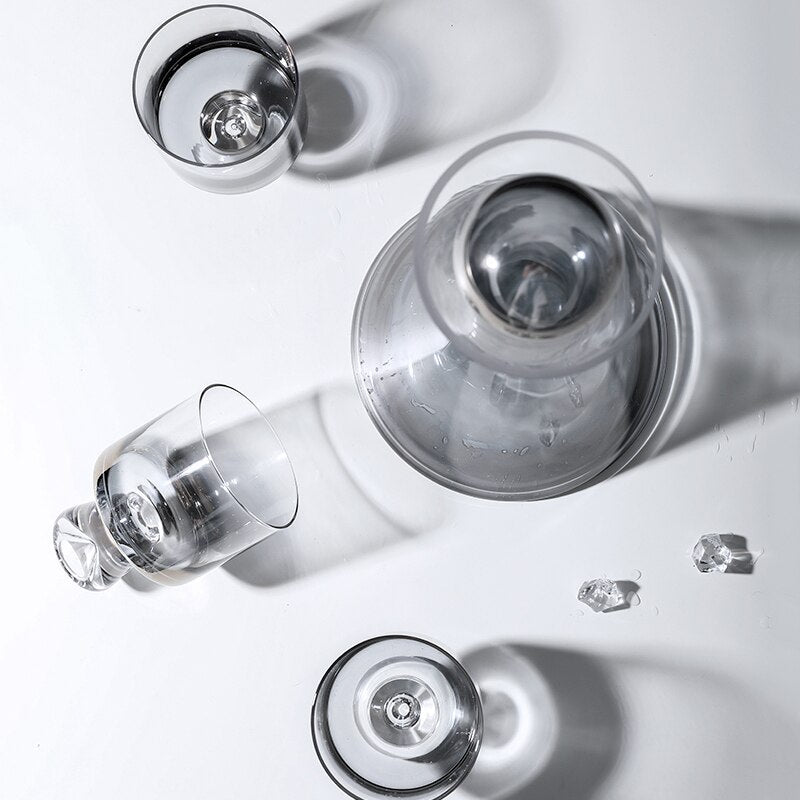 Jarra e Copos Rose Gold - Jogo3,4,5 ou 6pcs