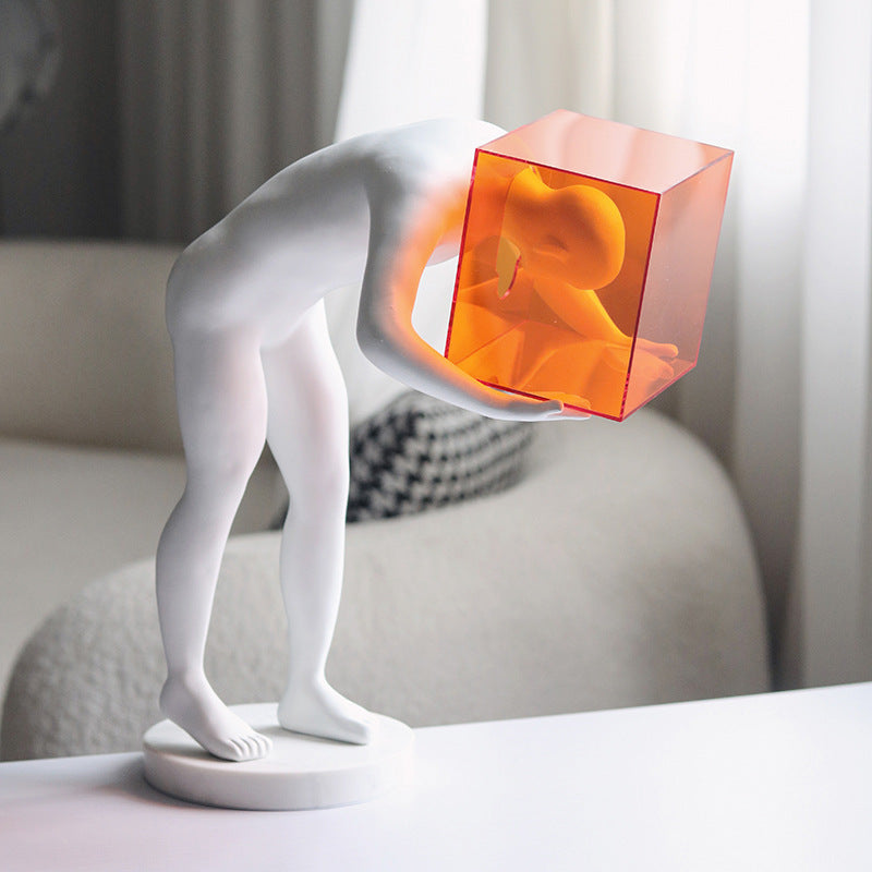 Escultura Man in the box - design contemporâneo