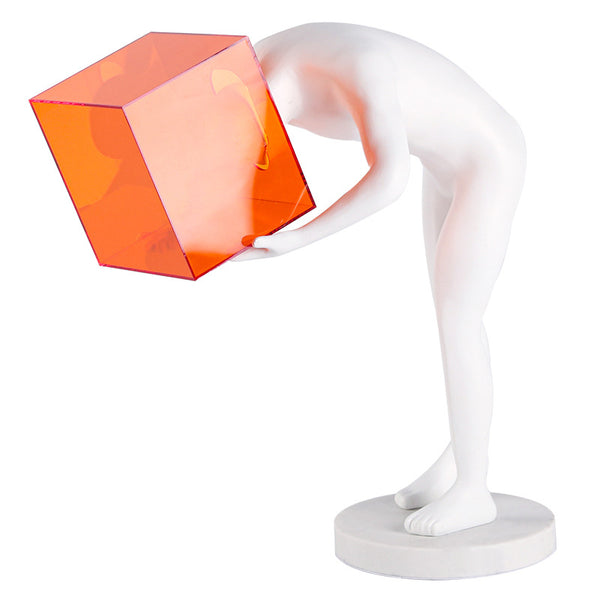Escultura Man in the box - design contemporâneo