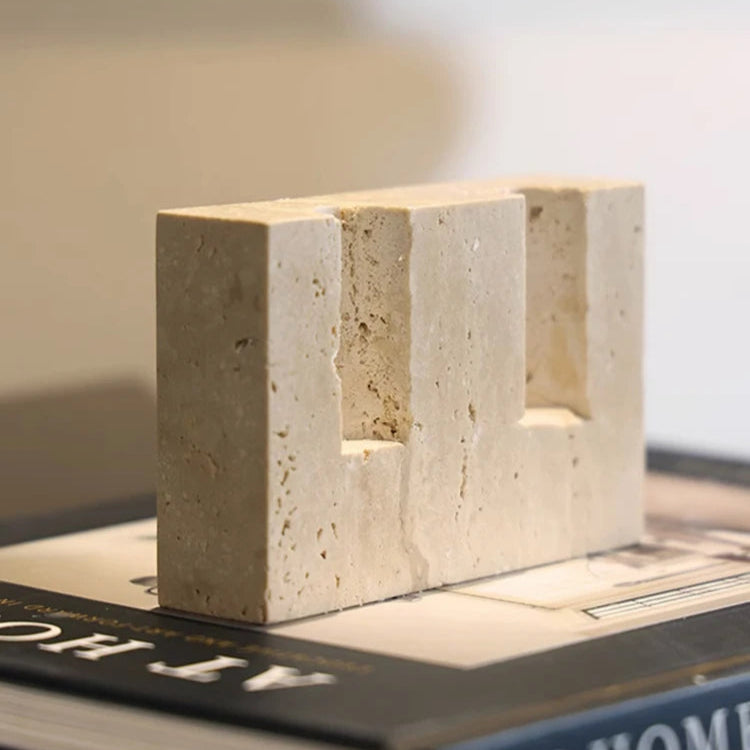 Porta Velas Travertino - 02 Modelos