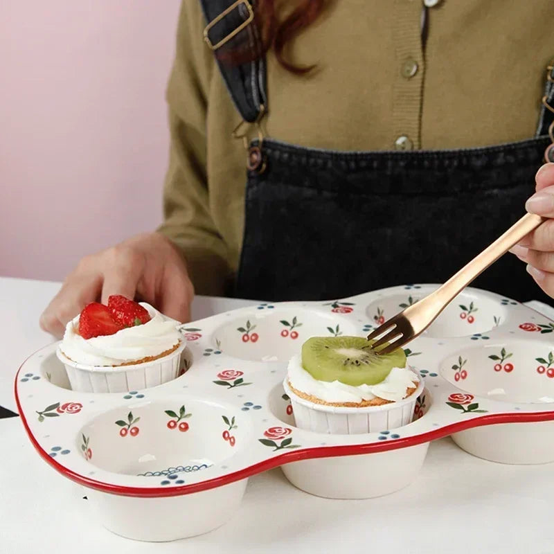 Assadeira em cerâmica Blossom - cupcake