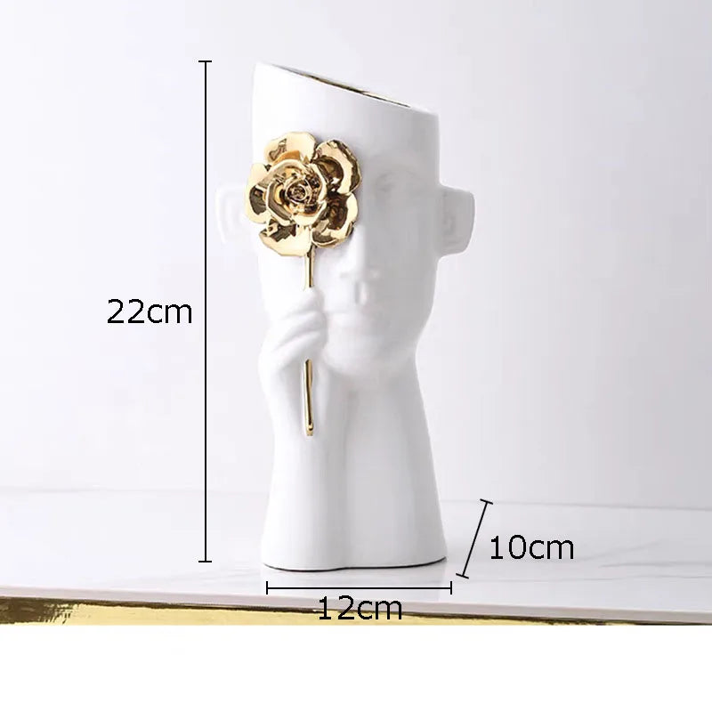 Vaso escultura Eleganza - 02 Tamanhos