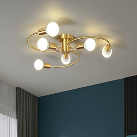 Luminária de teto Curvas - moderno e elegante