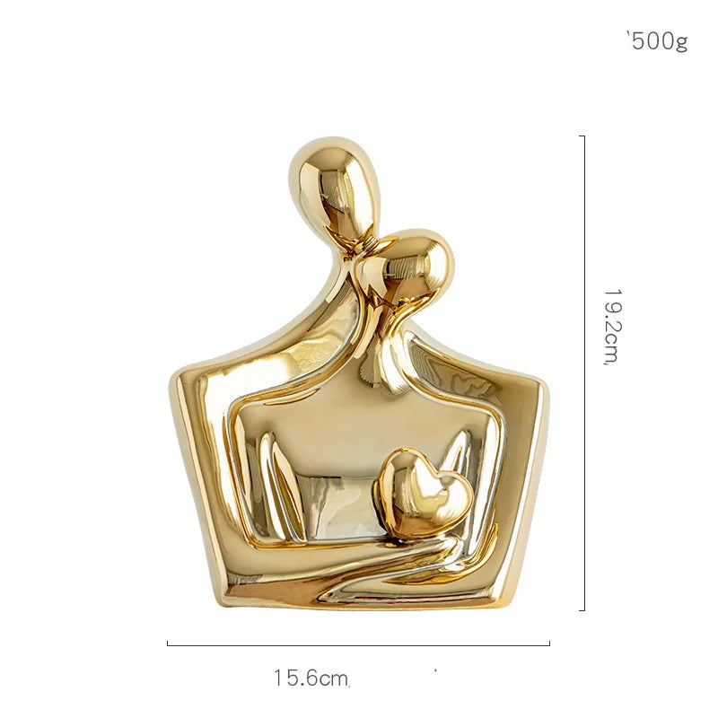 Escultura Couple - Dourado ou Prata