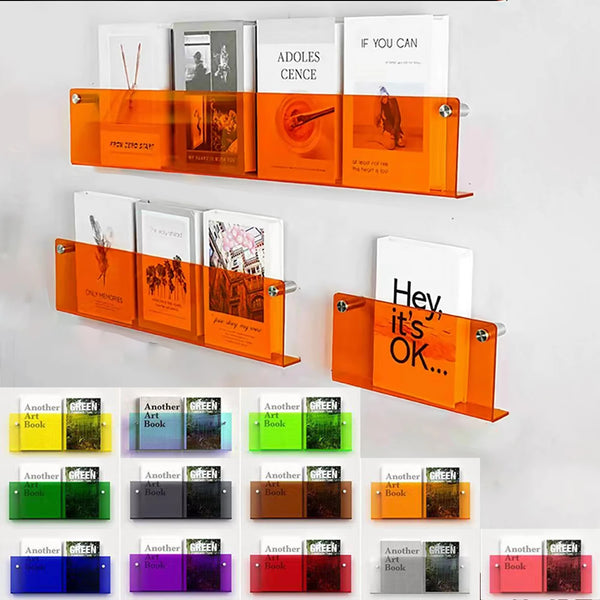 Prateleira Porta Livros em Acrílico