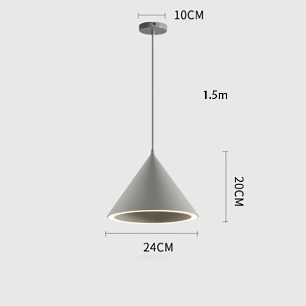 Pendente em led Cone - design moderno