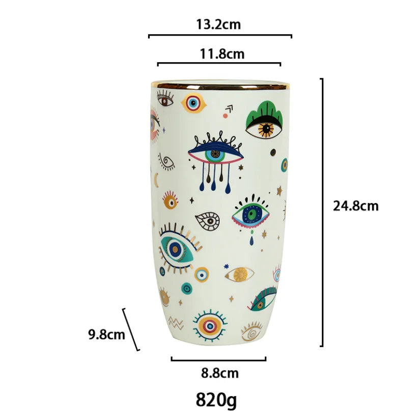 Vaso Eye Mystical - em cerâmica