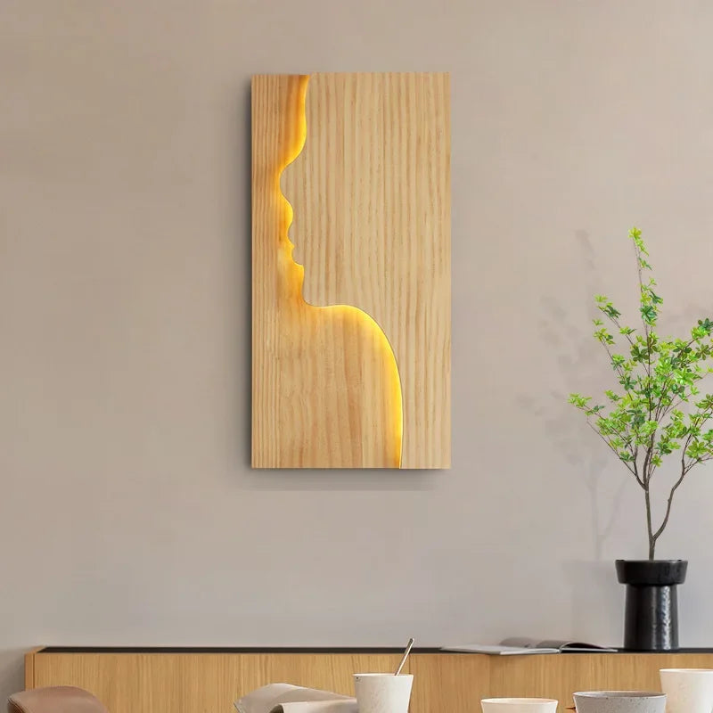 Iluminação de parede Formas - em madeira