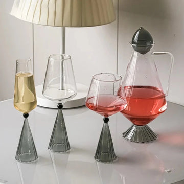 Jarra Decanter & Taças Onix Design - 04 Modelos