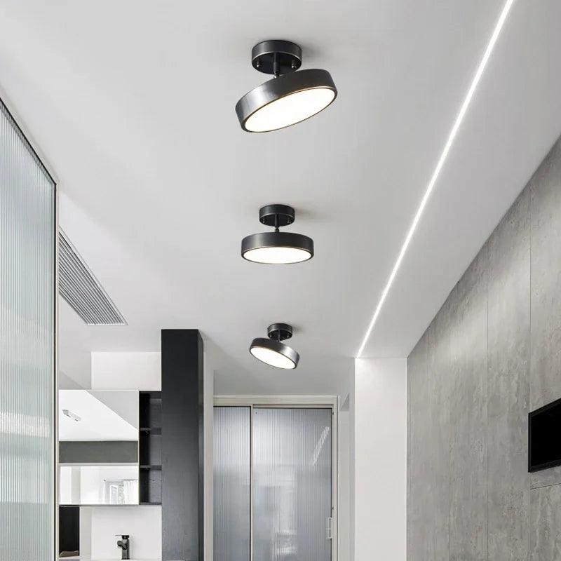 Luminária de teto em Led - Dourado ou Preto