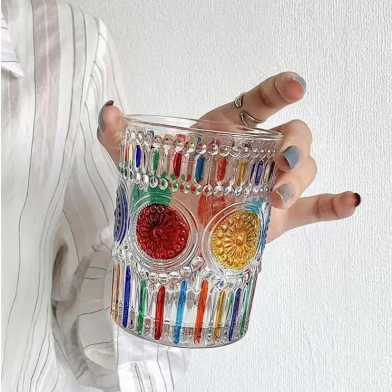 Copos pintados a mão Vitral - 02 Tamanhos