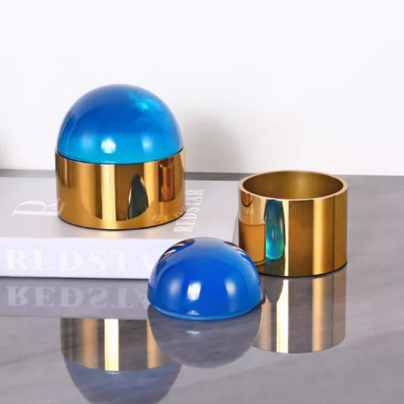 Caixa em metal com Esfera Cristal Colors