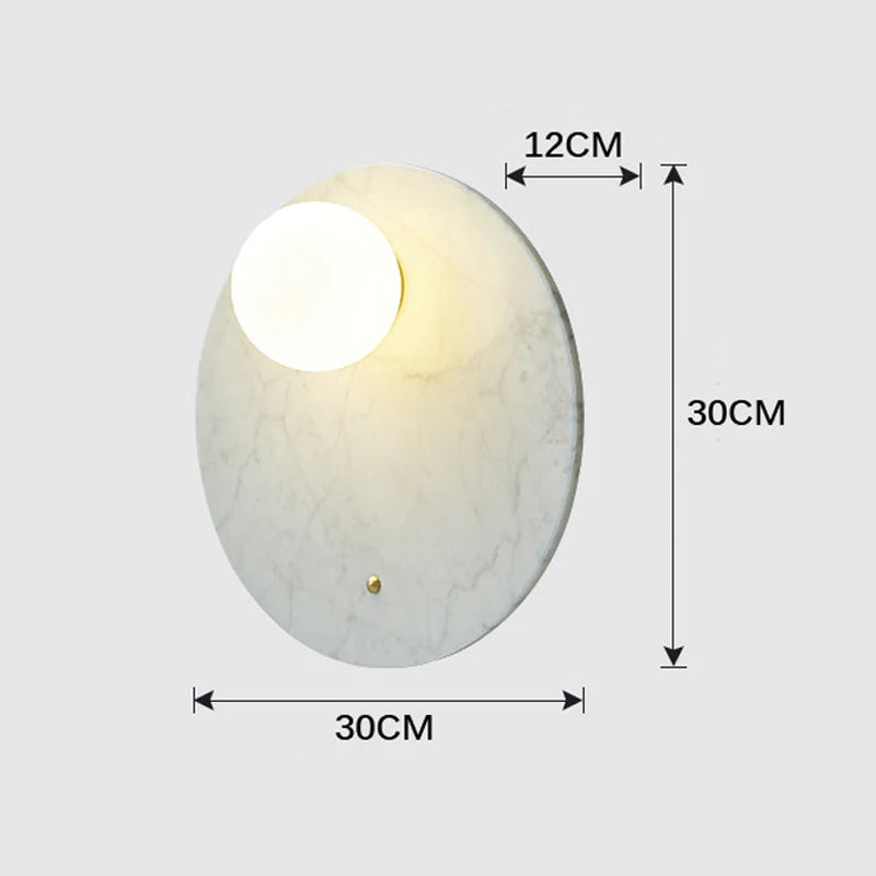 Arandelas Marble - em Metal & Mármore